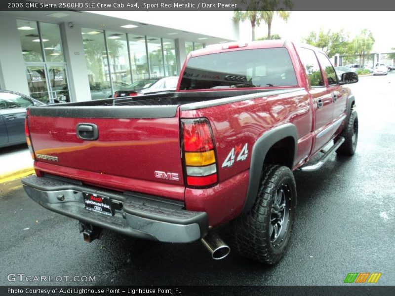Sport Red Metallic / Dark Pewter 2006 GMC Sierra 2500HD SLE Crew Cab 4x4