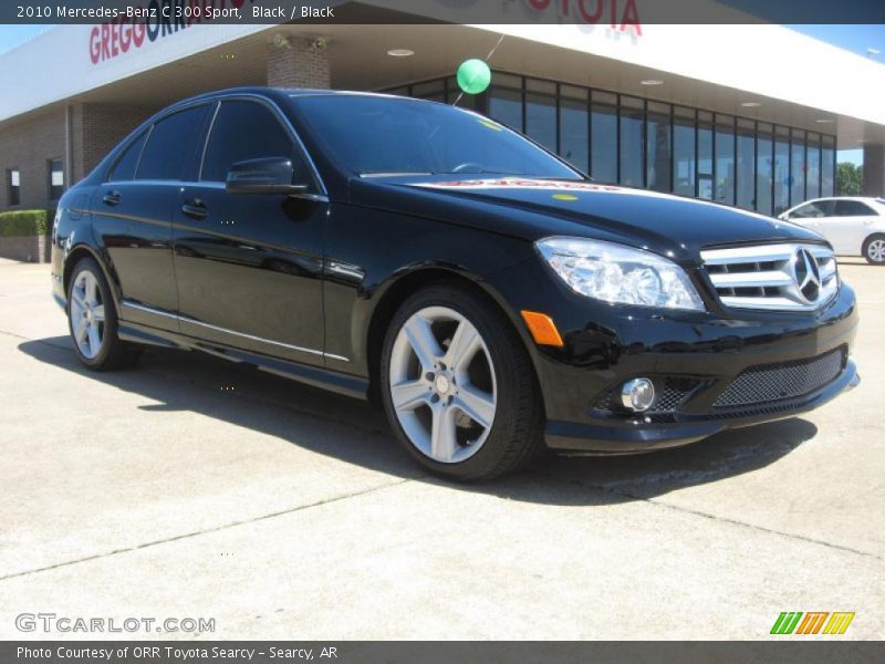 Black / Black 2010 Mercedes-Benz C 300 Sport