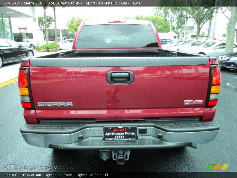 Sport Red Metallic / Dark Pewter 2006 GMC Sierra 2500HD SLE Crew Cab 4x4