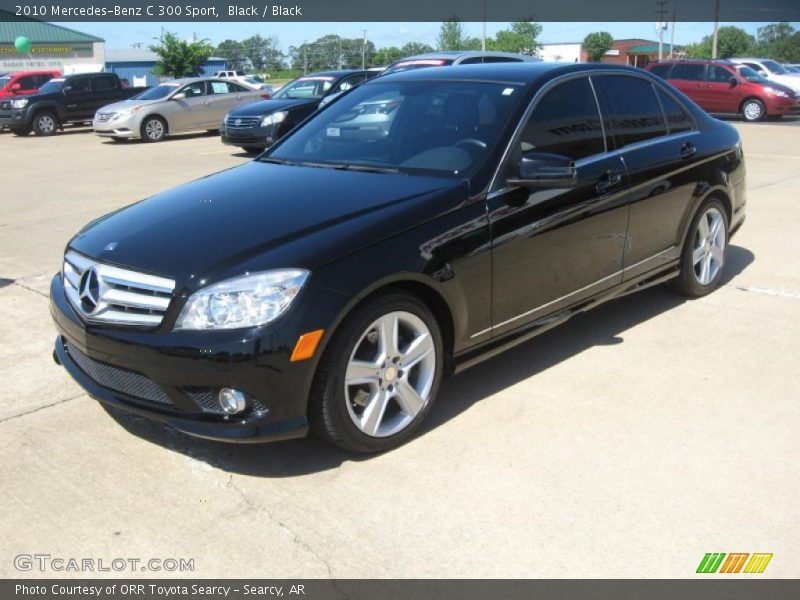 Black / Black 2010 Mercedes-Benz C 300 Sport