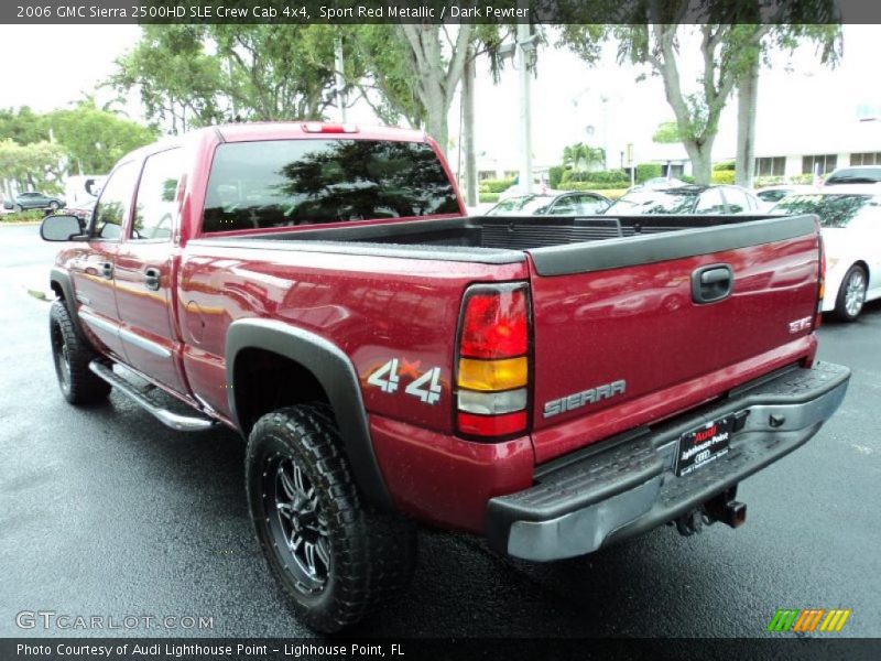 Sport Red Metallic / Dark Pewter 2006 GMC Sierra 2500HD SLE Crew Cab 4x4