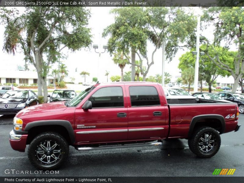 Sport Red Metallic / Dark Pewter 2006 GMC Sierra 2500HD SLE Crew Cab 4x4