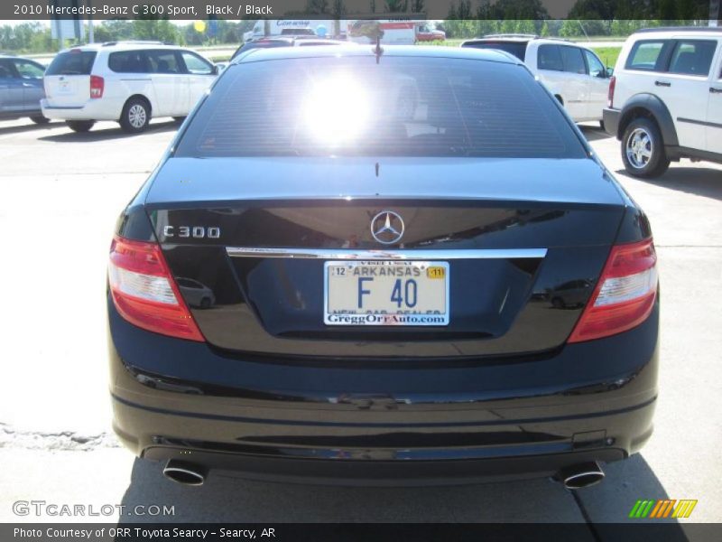 Black / Black 2010 Mercedes-Benz C 300 Sport