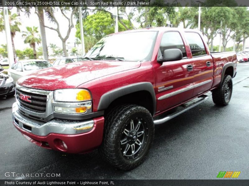Sport Red Metallic / Dark Pewter 2006 GMC Sierra 2500HD SLE Crew Cab 4x4
