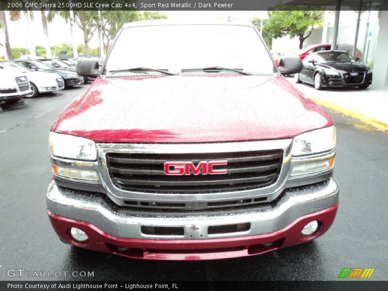 Sport Red Metallic / Dark Pewter 2006 GMC Sierra 2500HD SLE Crew Cab 4x4