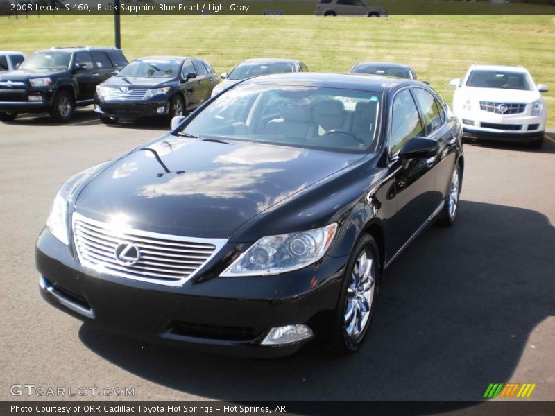 Black Sapphire Blue Pearl / Light Gray 2008 Lexus LS 460