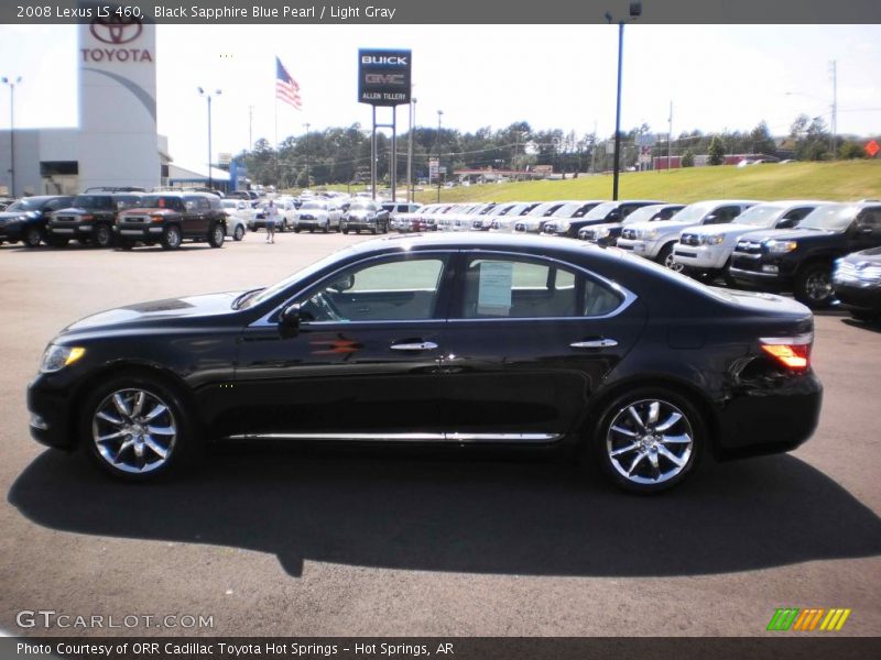 Black Sapphire Blue Pearl / Light Gray 2008 Lexus LS 460