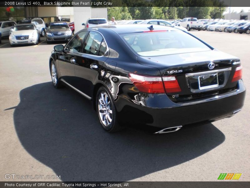 Black Sapphire Blue Pearl / Light Gray 2008 Lexus LS 460