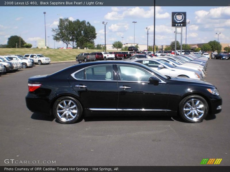 Black Sapphire Blue Pearl / Light Gray 2008 Lexus LS 460