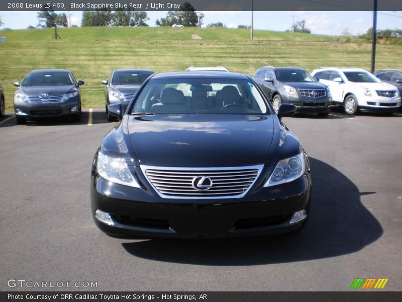 Black Sapphire Blue Pearl / Light Gray 2008 Lexus LS 460