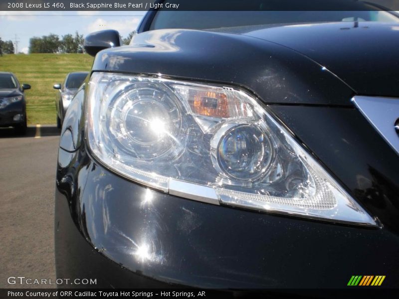 Black Sapphire Blue Pearl / Light Gray 2008 Lexus LS 460