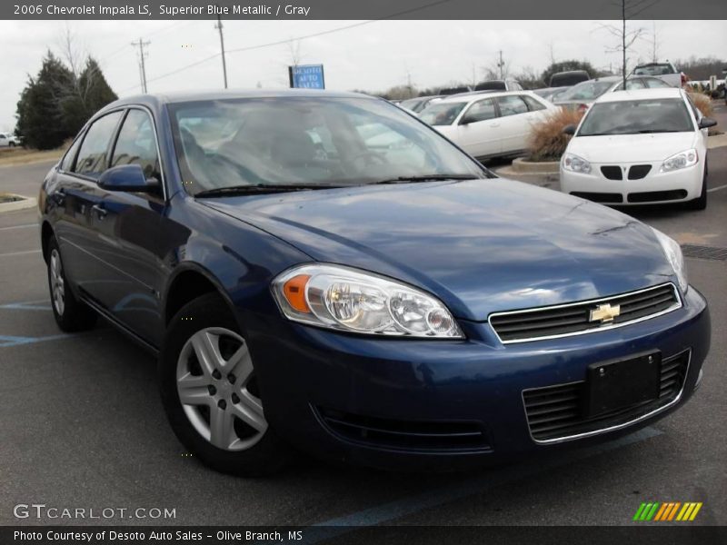Superior Blue Metallic / Gray 2006 Chevrolet Impala LS
