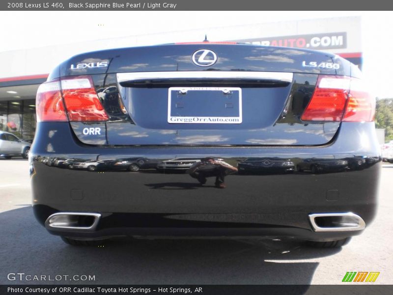 Black Sapphire Blue Pearl / Light Gray 2008 Lexus LS 460