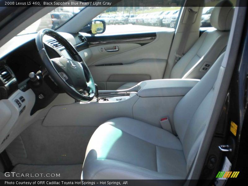 Black Sapphire Blue Pearl / Light Gray 2008 Lexus LS 460