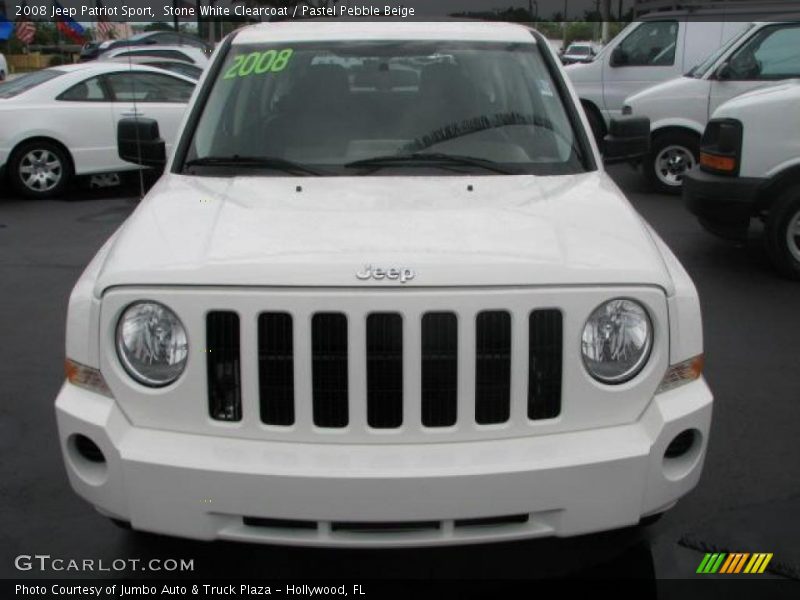 Stone White Clearcoat / Pastel Pebble Beige 2008 Jeep Patriot Sport