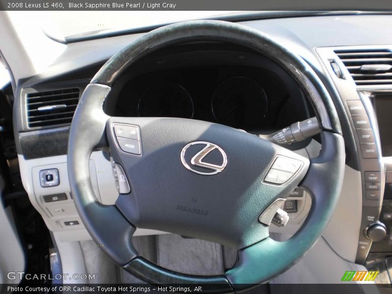 Black Sapphire Blue Pearl / Light Gray 2008 Lexus LS 460