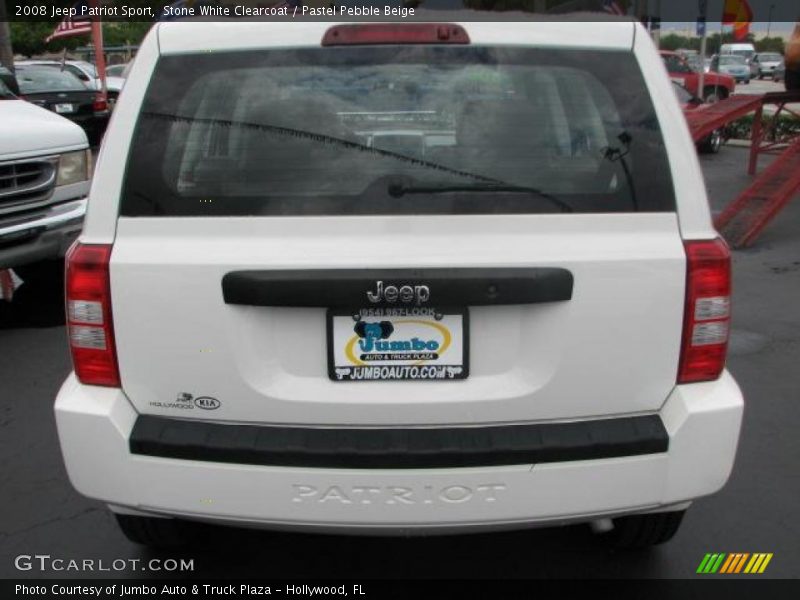 Stone White Clearcoat / Pastel Pebble Beige 2008 Jeep Patriot Sport