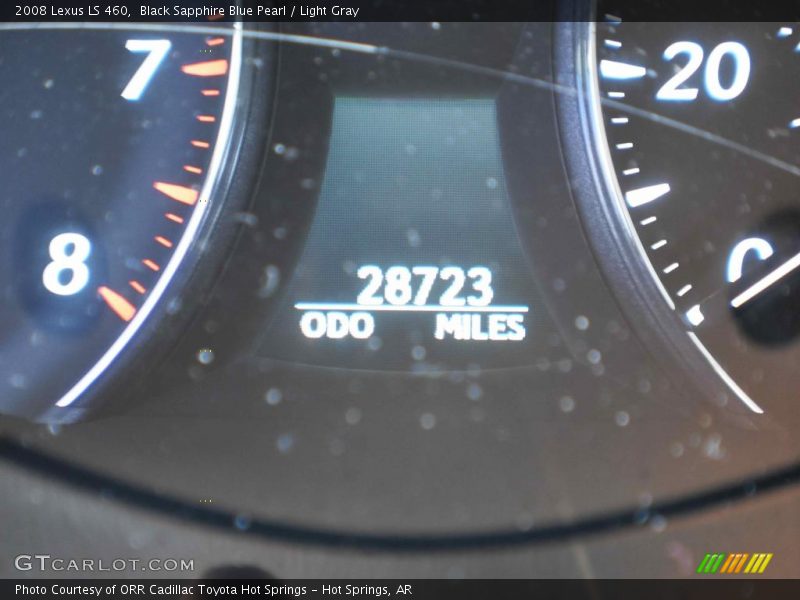 Black Sapphire Blue Pearl / Light Gray 2008 Lexus LS 460