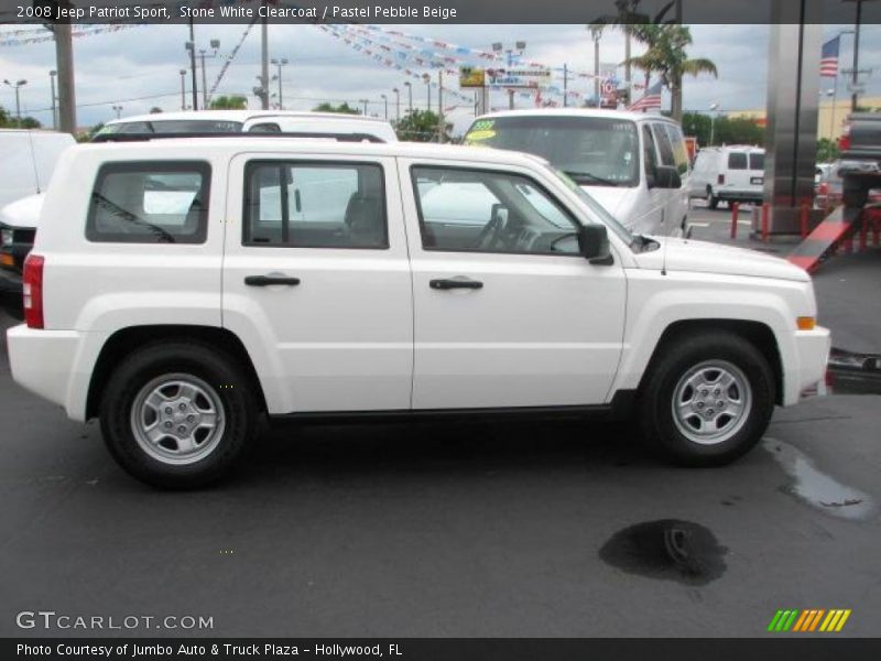 Stone White Clearcoat / Pastel Pebble Beige 2008 Jeep Patriot Sport