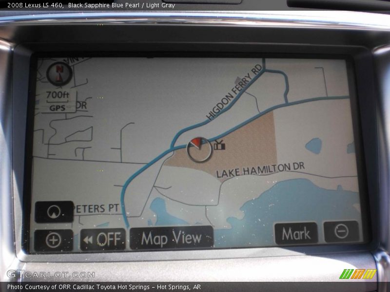 Black Sapphire Blue Pearl / Light Gray 2008 Lexus LS 460