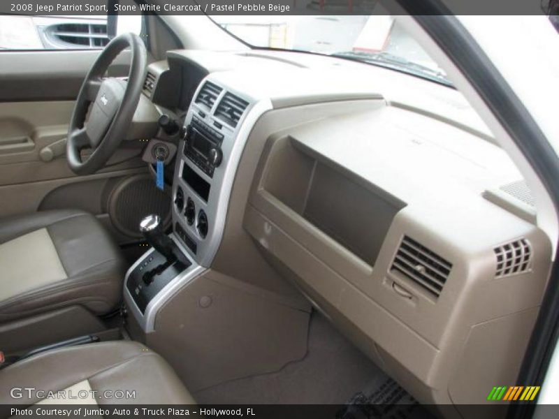Stone White Clearcoat / Pastel Pebble Beige 2008 Jeep Patriot Sport