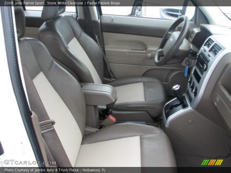 Stone White Clearcoat / Pastel Pebble Beige 2008 Jeep Patriot Sport