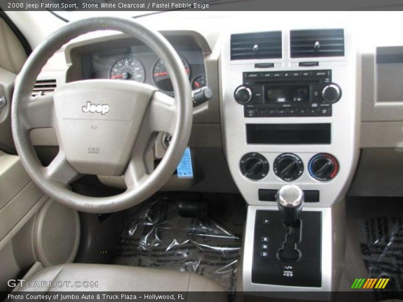 Stone White Clearcoat / Pastel Pebble Beige 2008 Jeep Patriot Sport