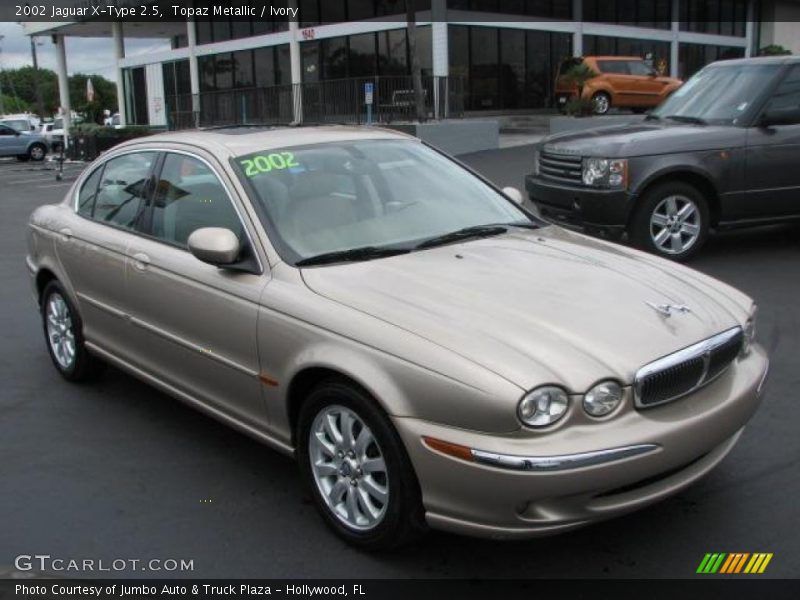 Topaz Metallic / Ivory 2002 Jaguar X-Type 2.5
