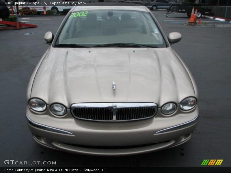 Topaz Metallic / Ivory 2002 Jaguar X-Type 2.5