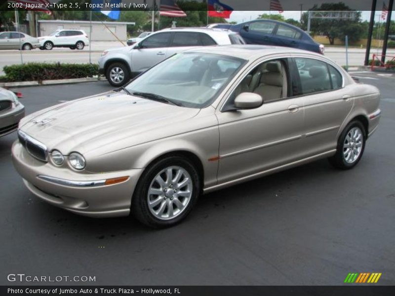 Topaz Metallic / Ivory 2002 Jaguar X-Type 2.5