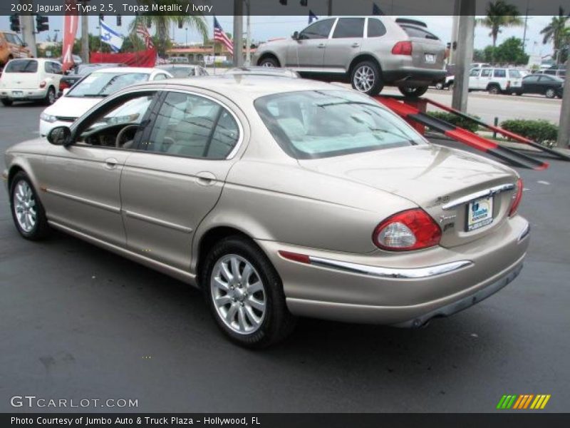 Topaz Metallic / Ivory 2002 Jaguar X-Type 2.5