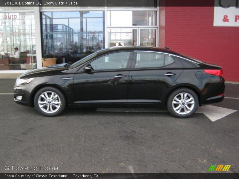 Ebony Black / Beige 2011 Kia Optima EX