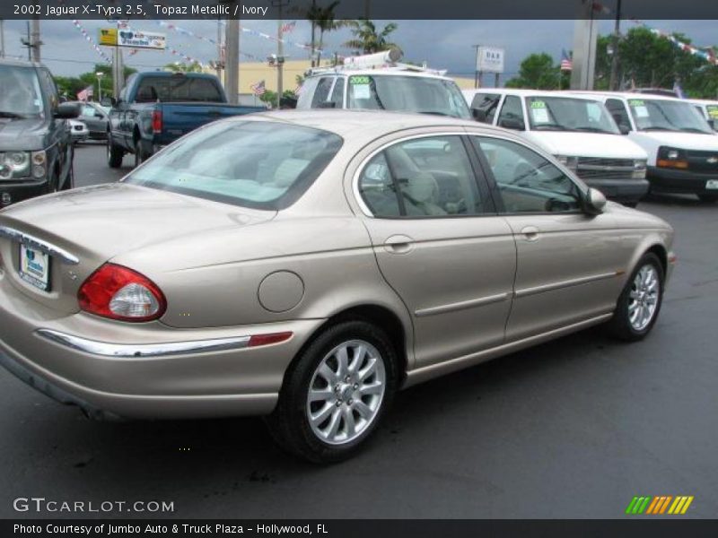 Topaz Metallic / Ivory 2002 Jaguar X-Type 2.5