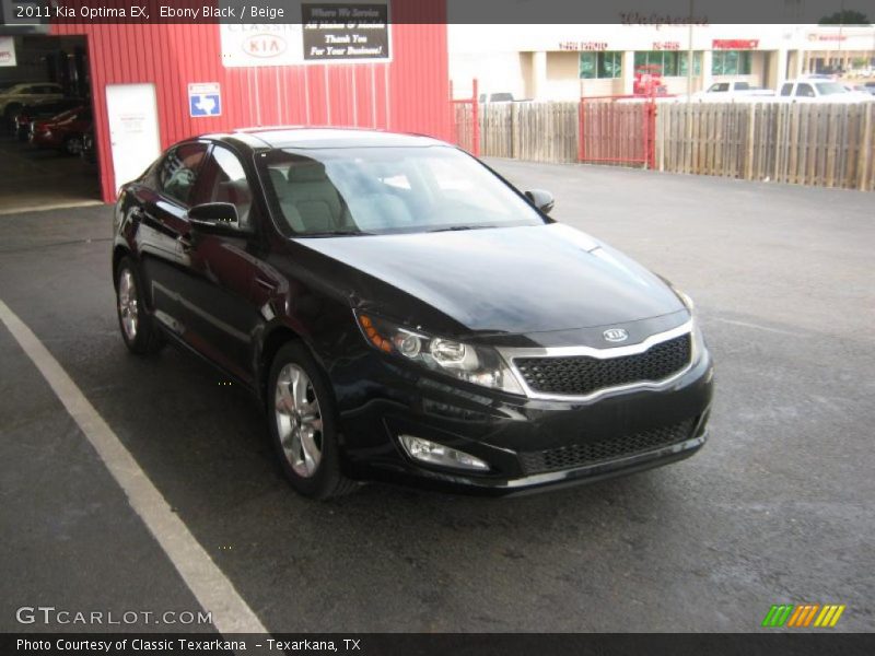 Ebony Black / Beige 2011 Kia Optima EX