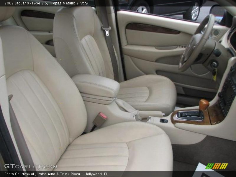 Topaz Metallic / Ivory 2002 Jaguar X-Type 2.5