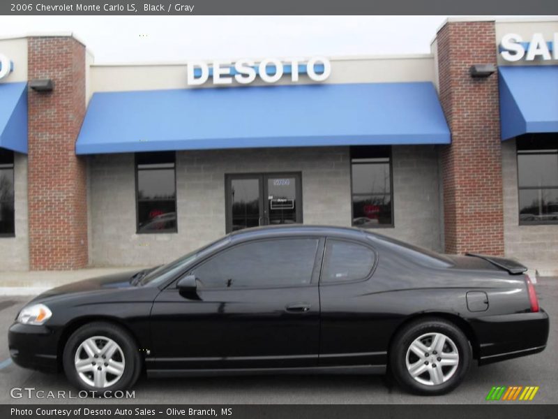 Black / Gray 2006 Chevrolet Monte Carlo LS