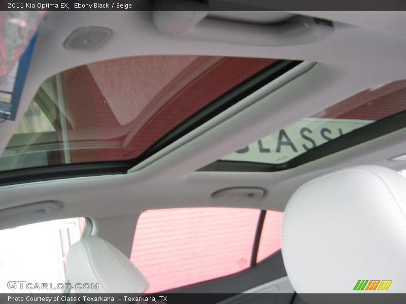 Ebony Black / Beige 2011 Kia Optima EX