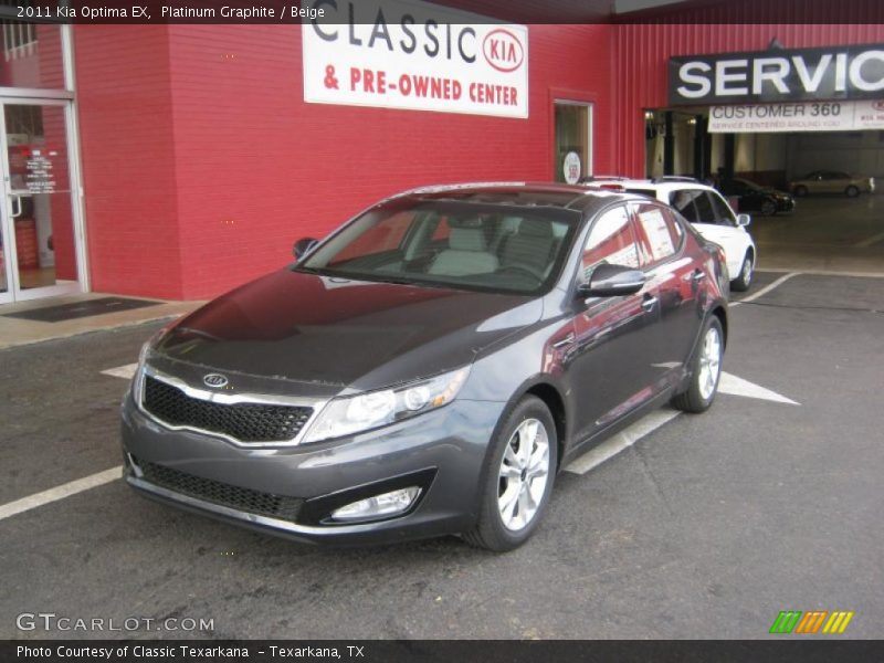 Platinum Graphite / Beige 2011 Kia Optima EX