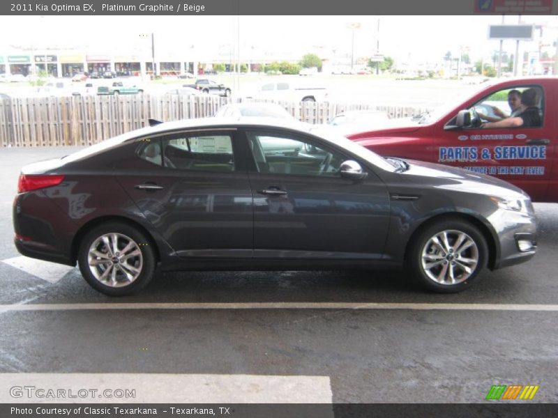 Platinum Graphite / Beige 2011 Kia Optima EX