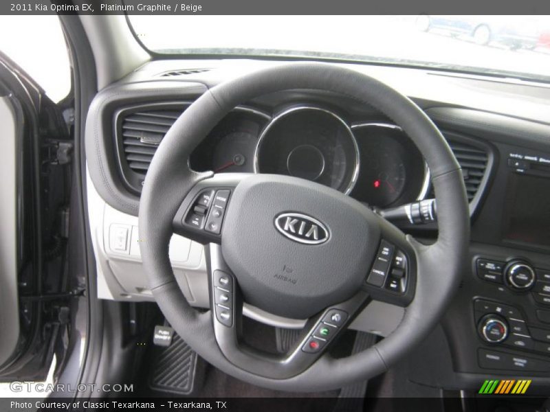 Platinum Graphite / Beige 2011 Kia Optima EX