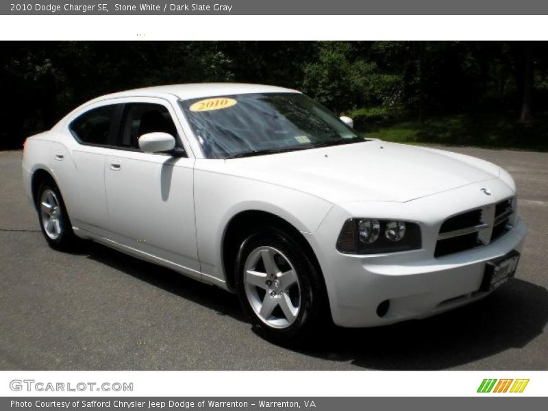 Stone White / Dark Slate Gray 2010 Dodge Charger SE