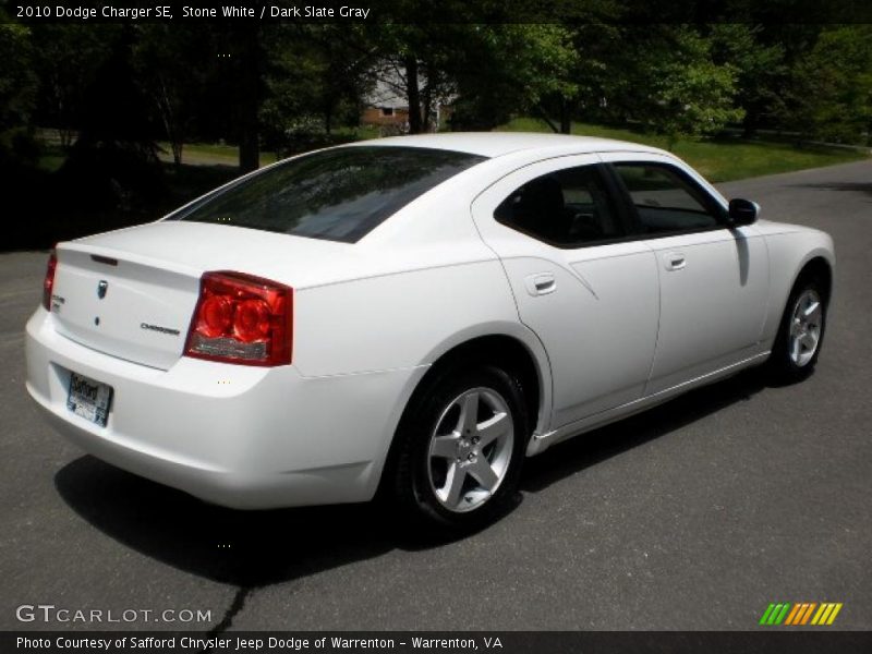 Stone White / Dark Slate Gray 2010 Dodge Charger SE