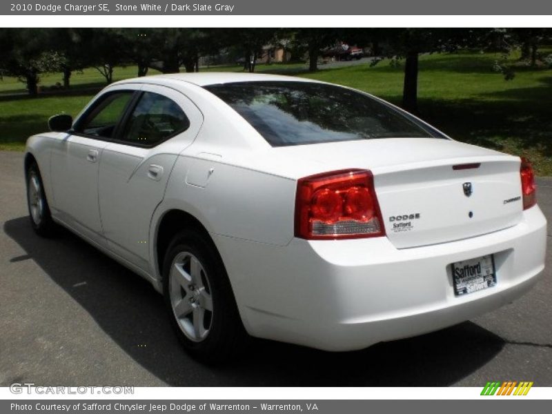Stone White / Dark Slate Gray 2010 Dodge Charger SE