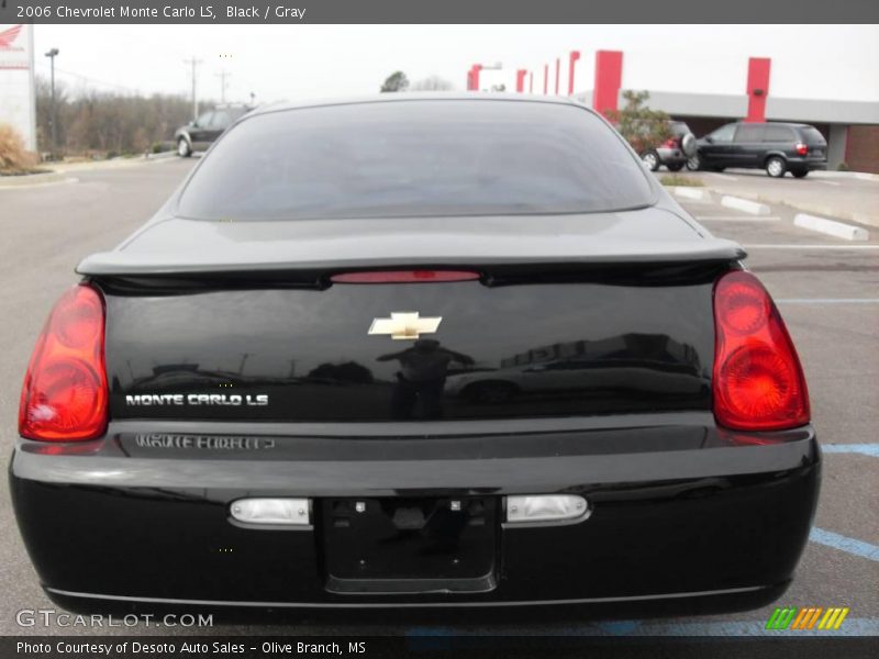 Black / Gray 2006 Chevrolet Monte Carlo LS