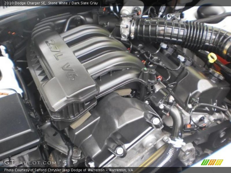 Stone White / Dark Slate Gray 2010 Dodge Charger SE