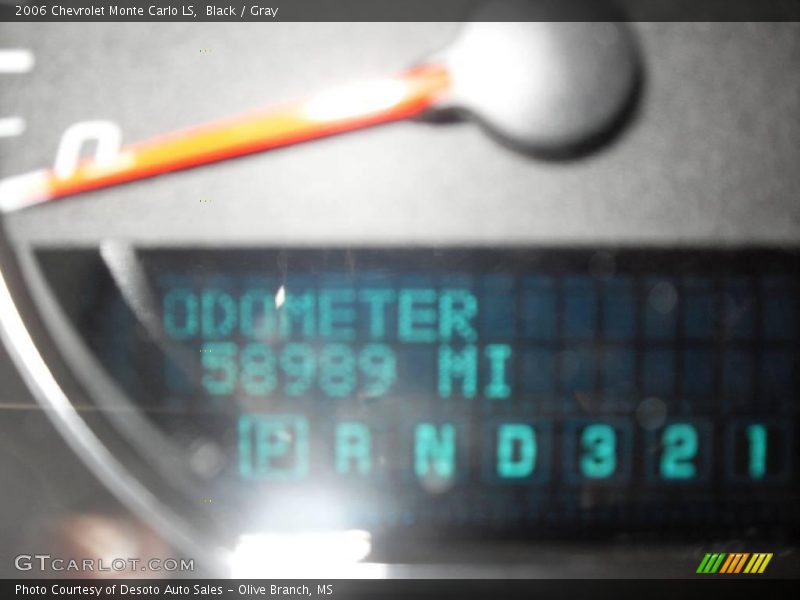 Black / Gray 2006 Chevrolet Monte Carlo LS