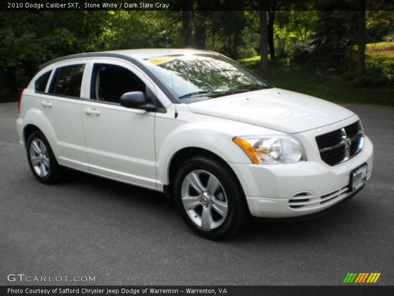 Stone White / Dark Slate Gray 2010 Dodge Caliber SXT