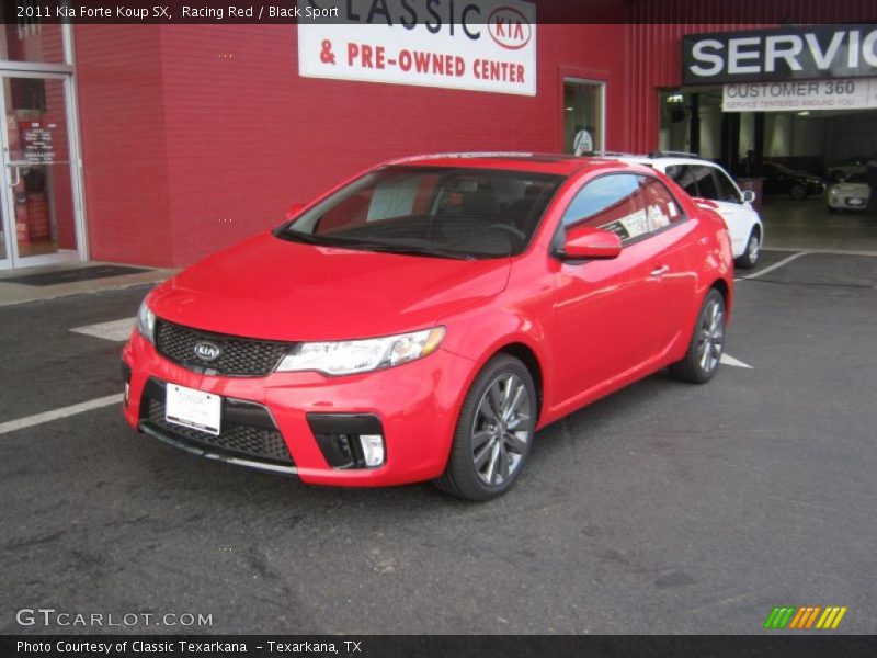 Racing Red / Black Sport 2011 Kia Forte Koup SX