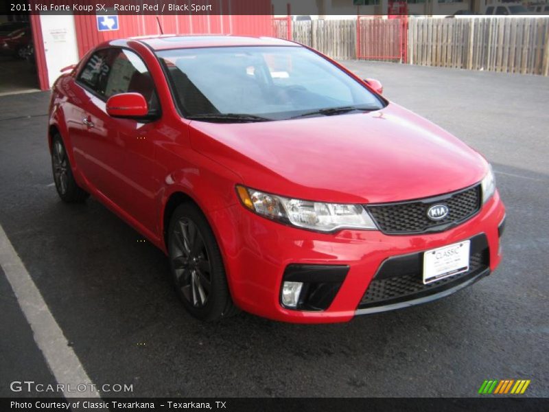 Racing Red / Black Sport 2011 Kia Forte Koup SX