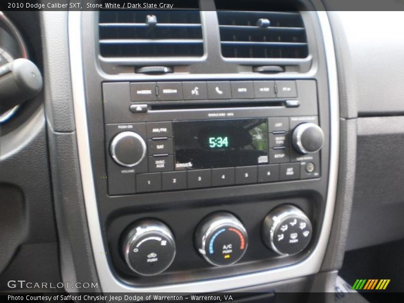 Stone White / Dark Slate Gray 2010 Dodge Caliber SXT